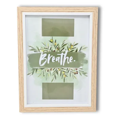 Produktbild von Bilderrahmen 13x18 cm aus Holz – Fotorahmen in Eichenoptik mit Plexiglas – Stehend oder hängend – Für Fotos & Poster – Mit Motivbild – Dekorahmen