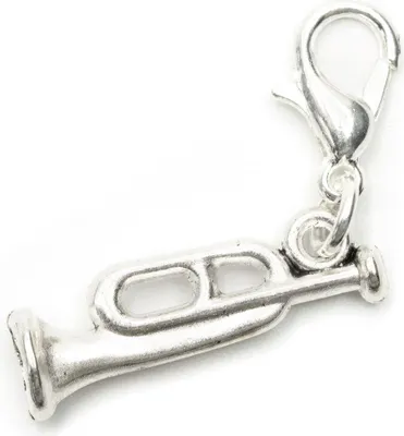 Produktbild von Trompete Charm Bettelanhänger Anhänger Miniblings Trompeterin Musik mini silber