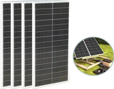 Obrázek produktu pro Solární panel, monokrystalický design, vysoká účinnost, 400 W – 4 x 100 W