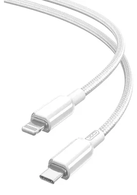 Immagine prodotto di XO cavo di ricarica rapida USB tipo C compatibile con iPhone 1m 27W cavo di ricarica bianco