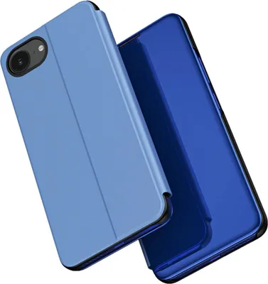 Produktbild von Clear View Case Für Iphone 16E Mit Klappe - Blau