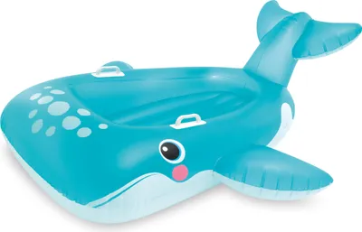 Produktbild von INTEX Schwimmtier Blauwal, aufblasbar, Ride-On, Vinyl, 168 x 140 cm, max. 40 kg, ab 3 Jahre, 57567NP