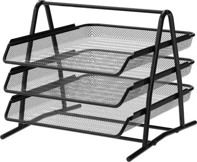 Produktbild von Metallene A4-Dokumentenbox 3-fach schwarz