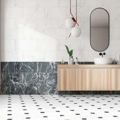 Zdjęcie produktu dla CASA39 Płytki imitujące marmur, kolor zielony, 7,5 x 7,5 cm, Terratinta Magica Classica