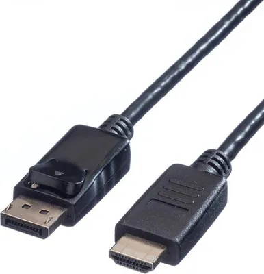 Obrázek produktu pro VALUE DisplayPort - HDMI kabel, DP(M) -> HDMI M, 4K@30Hz, 1m (11.99.5780)