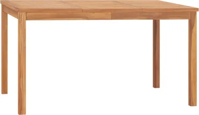 Produktbild von Garten-Esstisch 140x80x77 cm Massivholz Teak