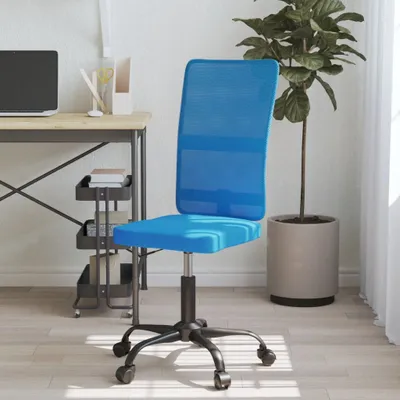 Produktbild von Möbel Bürostuhl Höhenverstellbar Blau Netzstoff - Bürostühle 353008