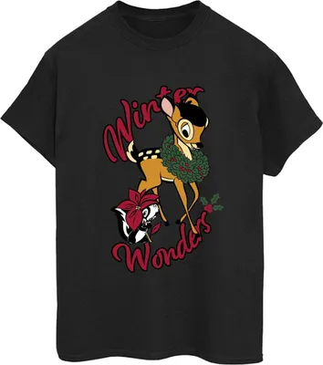 Obrázek produktu pro Bambi - Dámské tričko „Winter Wonders“ BI53342 (S) (černé)