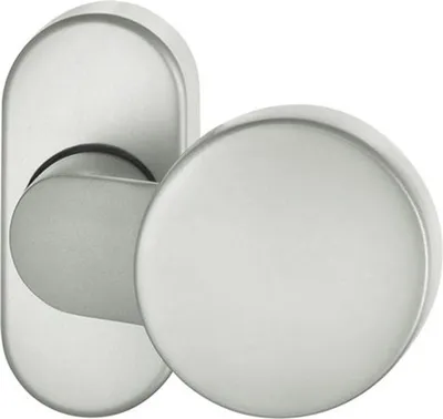 Produktbild von PT-Türknopf, 07 0809,a.Ros.oval,Alu F1