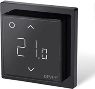 Zdjęcie produktu dla Termostat pokojowy + podłogowy RAL9005 - Cyfrowy termostat zegarowy 140F1143