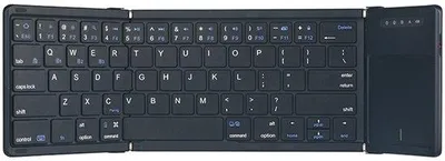 Obrázek produktu pro Přenosná lehká kožená Bluetooth klávesnice s touchpadem