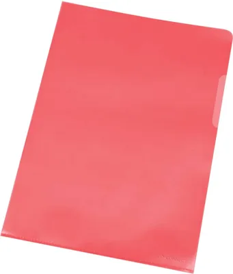 Produktbild von Connect Plastic L-Folder A4 Red, 22,5 cm, 31 cm, Rot, 10 Stück
