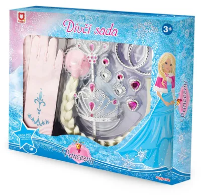 Produktbild von Prinzessinnen-Set mit rosa Handschuhen