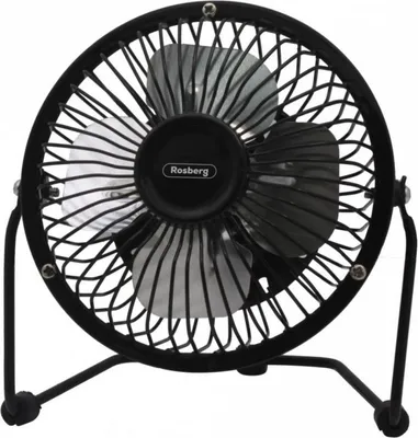 Obrázek produktu pro USB ventilátor Rosberg R51760I6, 2,5 W, 15 cm, stolní, černý