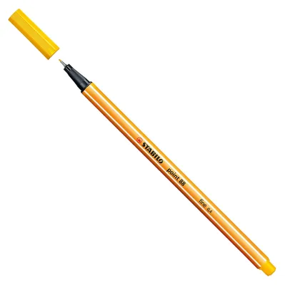 Zdjęcie produktu dla STABILO point 88, Żółty, Pomarańczowy, Żółty, Sześciokątny, Metal, 0,4 mm, Niemcy
