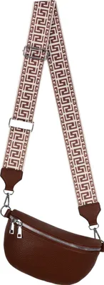 Produktbild von Bauchtasche (7706) Umhängetasche Crossbody-Bag Kunstleder Italy-Design COFFE