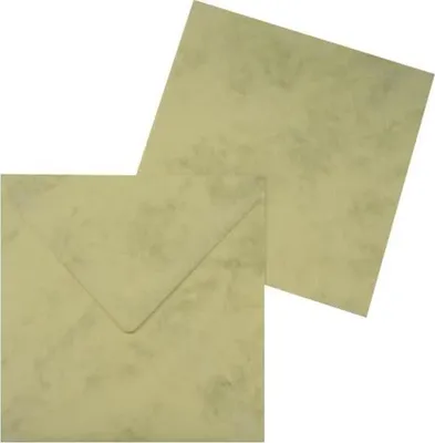 Produktbild von Briefumschläge 125x140mm 100g/qm gummiert VE=100 Stück chamois marmora