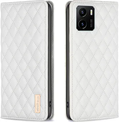 Produktbild von VIVO Y15S Hülle, Elegant Bookstyle Flip Leder Kartenfächer Schutzhülle mit Ständer für VIVO Y15S Weiß