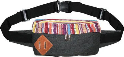 Produktbild von Gürteltasche - Serge - Ethno - lila rot gestreift