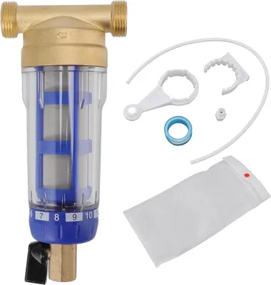 Produktbild von Spin-Down-Sediment-Wasserfilter - Wiederverwendbar - Für das ganze Haus - Entfernt Sedimente - Haushalt.