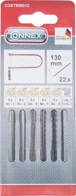 Zdjęcie produktu dla Brzeszczot do piły CONNEX drewno/metal TAIFUN, 22 sztuki, COXT806012
