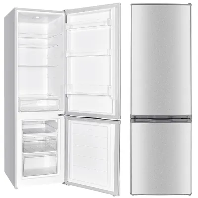 Produktbild von PKM KG240EIX Kühlgefrierkombination 173l, Kühlteil 121 l Gefrierteil 52, silber inox