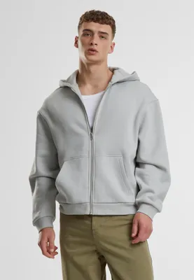 Immagine prodotto di Felpa da uomo Urban Classics con cappuccio e zip di colore lightasphalt - XL