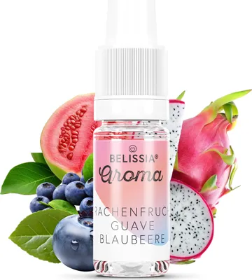 Produktbild von Belissia Lebensmittelaroma Drachenfrucht-Guave-Blaubeer - 10ml Hochdosiertes Aroma - Kalorienfrei, Vegan - Für Speisen, Getränke, Shake, Quark uvm.