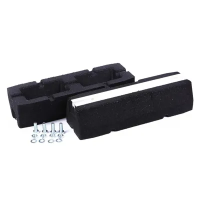 Produktbild von Dämpfungssockel Set 2x 400 mm für Klimaanlagen und Wärmepumpen 2 Stück Antivibrationsfüße, Bodenkonsole, Gummi Aufstellblocke, Schwingungsdämpfer