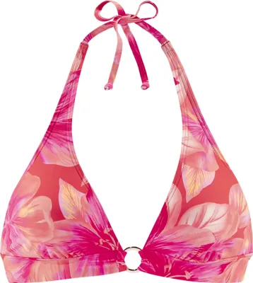 Produktbild von s.Oliver Triangel-Bikini-Top Jayce pfirsich bedruckt Größe 40 Cup C/D
