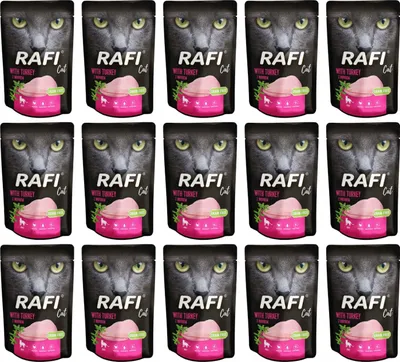 Produktbild von RAFI Nassfutter für Katzen – Pastete mit Putenfleisch, 100 g – 1 Stück