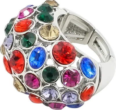 Produktbild von Ring Funkelzauber Elastischer Ring mit Glassteinen von collezione alessandro