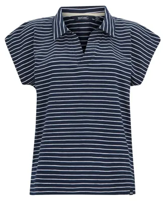 Image de Regatta - T-shirt « Lorana » pour femme RG12926 (46 DE) (bleu marine/blanc)