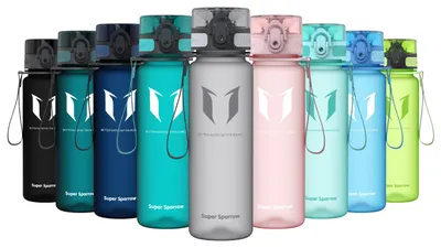 Immagine prodotto di Borraccia Super Sparrow - Borraccia in Tritan - 500ml - Senza BPA - Borraccia sportiva ideale - Sport, acqua, bicicletta, fitness, università, outdoor - Leggera, sostenibile