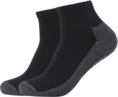 Produktbild von 2er Pack camano Pro Tex Funktions Quarter Socken Uni 0005 - black 39-42