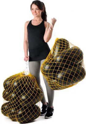 Immagine prodotto di 16 Original Pezzi® Mini Eggballs MAXAFE + 2 retine per palline - antracite