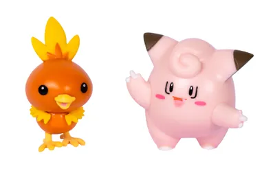 Produktbild von Pokémon - Battle Figure Pack - Verzamel Item - Torchic & Clefairy