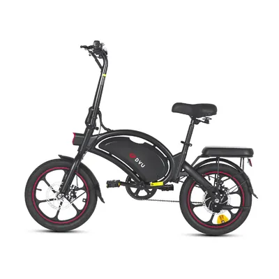 Zdjęcie produktu dla DYU D16 16 Cali 25 Km/h Rower Elektryczny - Moc 250W Bateria 36V6Ah Zasięg 30KM Hamulce Tarczowe - Czarny