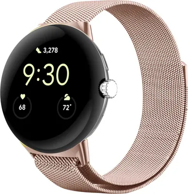 Immagine prodotto di Google Pixel Watch, Google Pixel Watch 2, Google Pixel Watch 3 - cinturino da 41 mm: cinturino milanese magnetico imoshion senza supporto di installazione