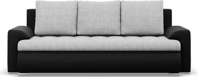Produktbild von Sofa 3-Sitzer mit Schlaffunktion Foresta, Grau + Schwarz