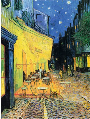 Produktbild von Leinwandbild Van Gogh Nachtcafe 57x77 cm