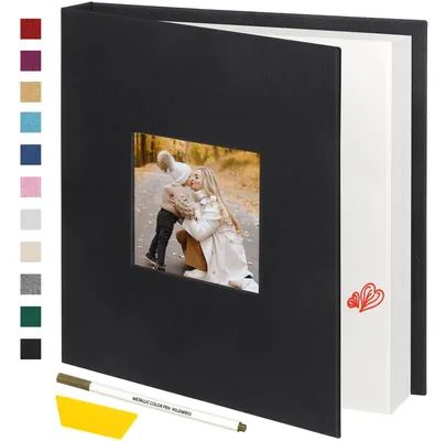 Produktbild von Selbstklebendes Fotoalbum mit Leinenbezug und 40 Seiten