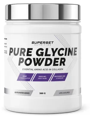 Image de Soin articulations - Superset Nutrition - Pure Glycine Powder (360g) - Saveur Neutre