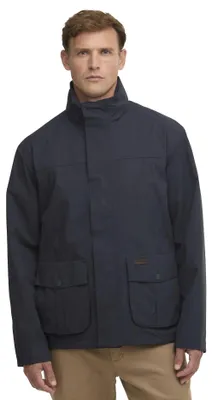 Produktbild von cel dunkelblaue Barbour Sommerjacke mit Reißverschluss und Knöpfen
