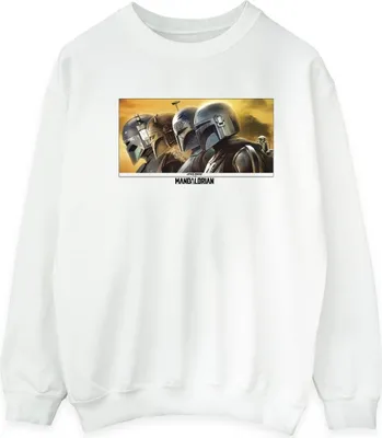 Produktbild von Star Wars - "The Mandalorian" Sweatshirt für Herren BI46695 (S) (Weiß)