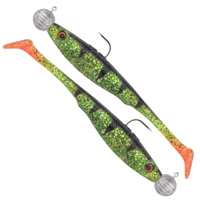 Productafbeelding van Gummiköder set voor het vissen op snoekbaars, 8cm, 2 stuks
