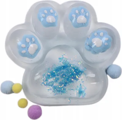 Produktbild von Premium Katzenpfote Squishy Antistress Spielzeug zum Drücken Weich & Flexibel Geschenkidee Bunt