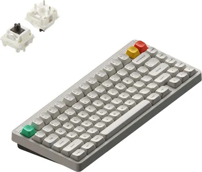 Produktbild von NuPhy Node 75 Kabellose Mechanische Tastatur High-Profile QWERTY US / Lunar White / Brown Max