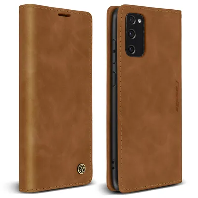 Image de Samsung Galaxy S20 FE Housse vintage, portefeuille et stand - Marron