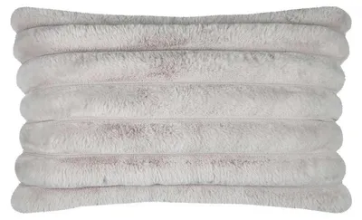 Produktbild von Kuschelkissen XL Plüschfell ecru 50x80 cm mit Veloursrückseite